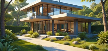 Casas modernas com telhado embutido: design e funcionalidade