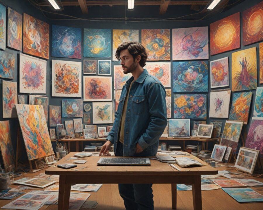 artistas que utilizam inteligência artificial em suas obras