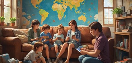 Como usar aplicativos de viagem em grupo com filhos