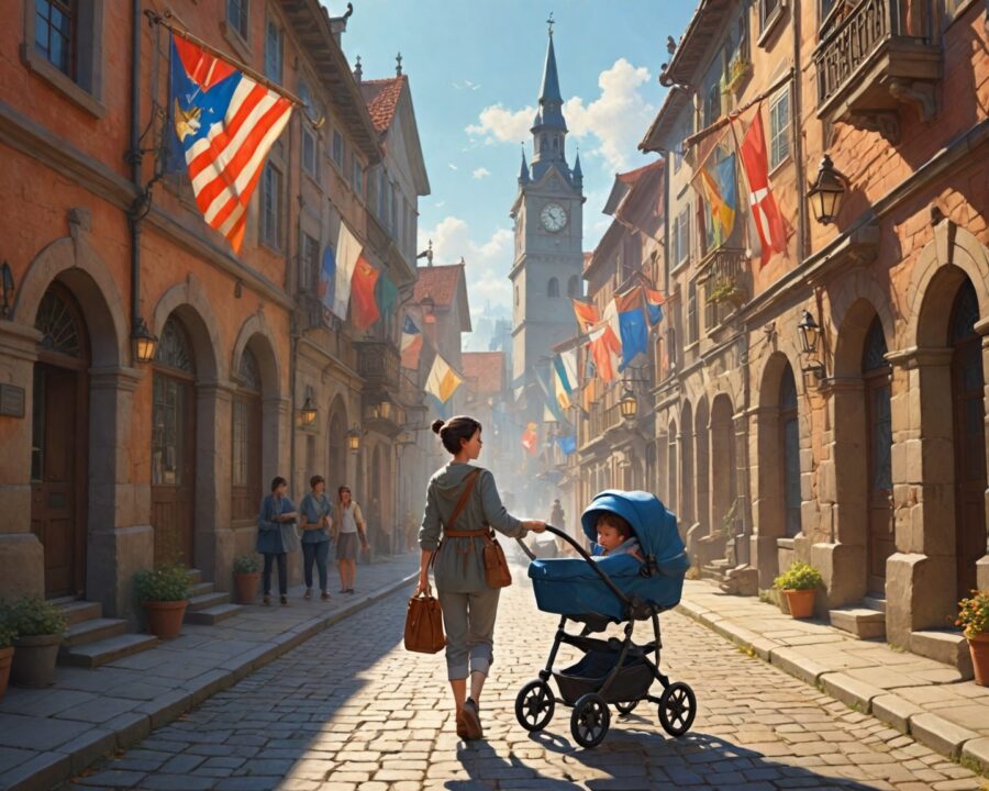Como explorar cidades históricas com carrinho de bebê