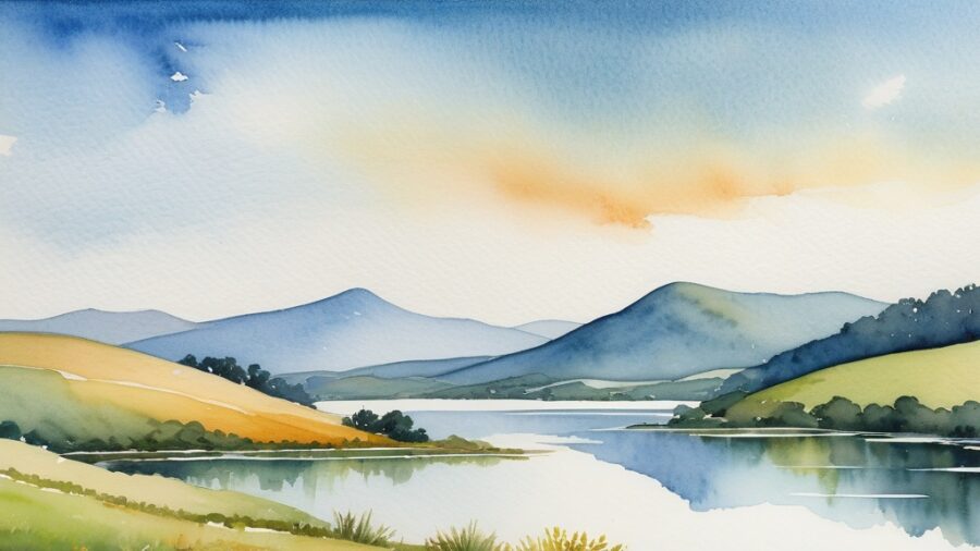 Aquarela Paisagem: Tutorial Básico Completo
